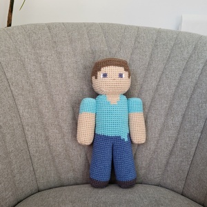 Minecraft Steve - játék & sport - plüssállat & játékfigura - plüss mesefigurák - Meska.hu