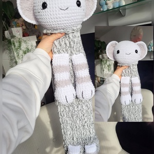 Horgolt pizsamatartó kis tigris  - játék & sport - plüssállat & játékfigura - plüss mesefigurák - Meska.hu