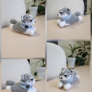 Szibériai husky kiskutya - játék & sport - plüssállat & játékfigura - kutya - Meska.hu