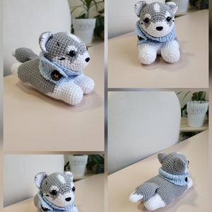 Szibériai husky kiskutya - játék & sport - plüssállat & játékfigura - kutya - Meska.hu