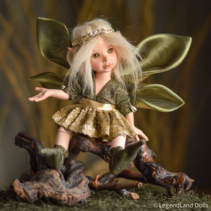 ELSA az új év tündére - nosztalgia porcelánbaba, porcelán baba -  - Meska.hu