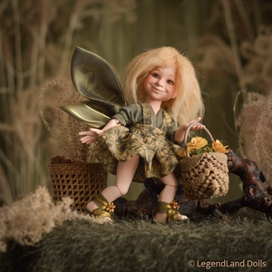 Naturális kertész tündér figura, PRIMULA porcelán BJD baba -  - Meska.hu