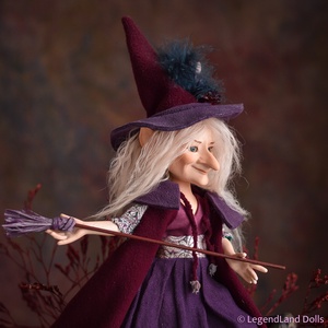 Bölcs boszorkány figura, IRMA porcelán BJD baba, porcelánbaba - otthon & életmód - dekoráció - dísztárgy - Meska.hu