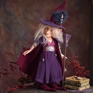 Bölcs boszorkány figura, IRMA porcelán BJD baba, porcelánbaba - otthon & életmód - dekoráció - dísztárgy - Meska.hu