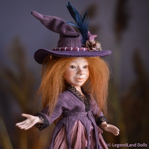 Jóságos boszorkány figura LUCIA porcelán BJD baba, porcelánbaba - otthon & életmód - dekoráció - dísztárgy - Meska.hu