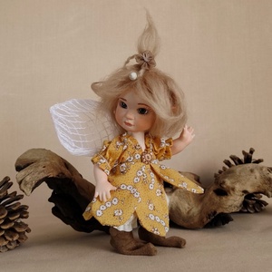 LIA mini porcelán mozgatható tündérke - otthon & életmód - dekoráció - manók - Meska.hu