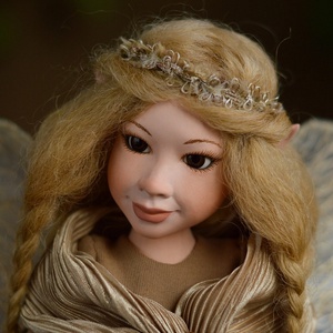 AGÁTA - szőke nagy porcelán tündér - otthon & életmód - dekoráció - dísztárgy - Meska.hu