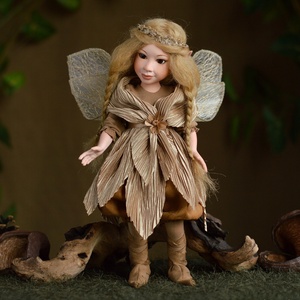 AGÁTA - szőke nagy porcelán tündér, Otthon & Életmód, Dekoráció, Dísztárgy, Baba-és bábkészítés, Szobrászat, MESKA