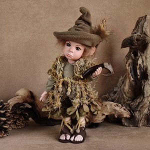 Favágó manó: BAERNAS - porcelán, mozgatható  - otthon & életmód - dekoráció - manók - Meska.hu