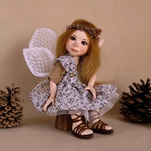 Egyedi tündérke: BEJKE - porcelán, mozgatható, Otthon & Életmód, Dekoráció, Manók, Baba-és bábkészítés, Szobrászat, MESKA