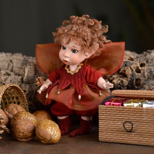 Karácsonyi tündérke: ALINKA - porcelán, mozgatható - Meska.hu