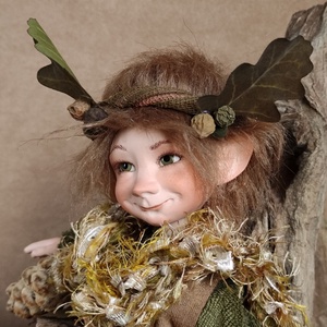 Erdei vándor manó: ZAORLINN - porcelán, mozgatható  - otthon & életmód - dekoráció - manók - Meska.hu