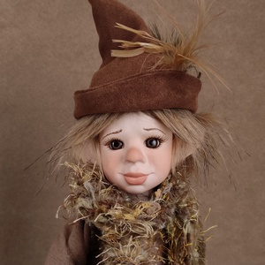 Horgász manó: DENTON - porcelán, mozgatható  - otthon & életmód - dekoráció - manók - Meska.hu