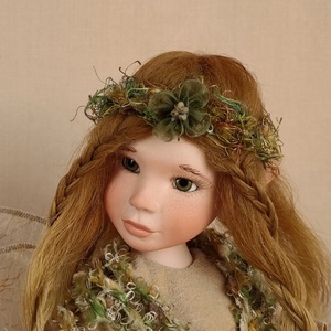 LARA - bájos nagy porcelán tündér, mozgatható - otthon & életmód - dekoráció - dísztárgy - Meska.hu