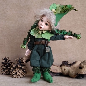 Vízi manócska: KROKORNÉL - porcelán, mozgatható  - otthon & életmód - dekoráció - manók - Meska.hu