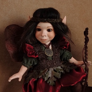 Vagány tündér: XENODIKÉ - porcelán, mozgatható - művészet - más művészeti ág - Meska.hu