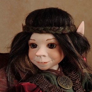 Vagány tündér: XENODIKÉ - porcelán, mozgatható - művészet - más művészeti ág - Meska.hu