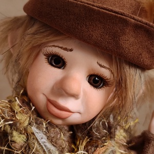 Horgász manó: DENTON - porcelán, mozgatható  - otthon & életmód - dekoráció - manók - Meska.hu