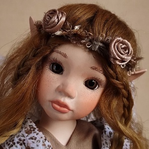 BETTINA tündérkisasszony - porcelán, mozgatható - otthon & életmód - dekoráció - manók - Meska.hu