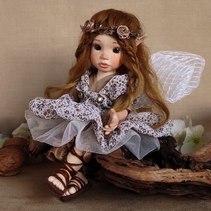 BETTINA tündérkisasszony - porcelán, mozgatható - otthon & életmód - dekoráció - manók - Meska.hu