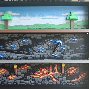 Dioráma Minecraft Kinder Joy figurákhoz - művészet - más gyűjtemények - Meska.hu
