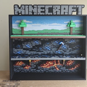 Dioráma Minecraft Kinder Joy figurákhoz - művészet - más gyűjtemények - Meska.hu