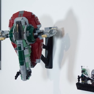 Lego 75312 Boba Fett's Starship Firespray fali tartó konzol, Otthon & Életmód, Tárolás & Rendszerezés, Fali tároló, Mindenmás, MESKA