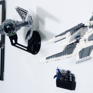 Lego 75348 Tie Interceptor and Fang Fighter fali tartó konzol - otthon & életmód - tárolás & rendszerezés - fali tároló - Meska.hu