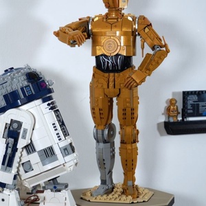 Lego 75379 75398 R2-D2 and C-3PO fali tartó konzol, Otthon & Életmód, Tárolás & Rendszerezés, Fali tároló, Mindenmás, MESKA