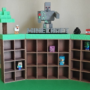 Kinder Joy Minecraft figura tartó állvány, Otthon & Életmód, Tárolás & Rendszerezés, Doboz, Mindenmás, MESKA