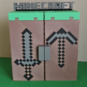 Kinder Joy Minecraft figura tartó állvány - otthon & életmód - tárolás & rendszerezés - doboz - Meska.hu