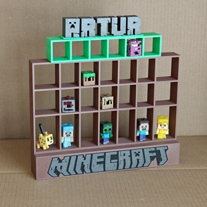 EGYEDI neves Minecraft Kinder Joy figura tartó állvány - Meska.hu