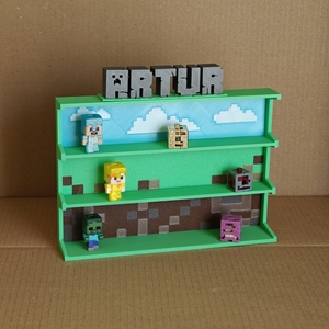 EGYEDI neves Minecraft Kinder Joy figura tartó állvány - Meska.hu