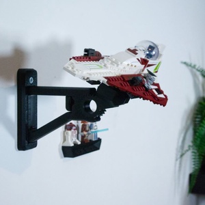 Lego 75333 Obi-Wan's Starfighter fali tartó konzol - otthon & életmód - tárolás & rendszerezés - fali tároló - Meska.hu