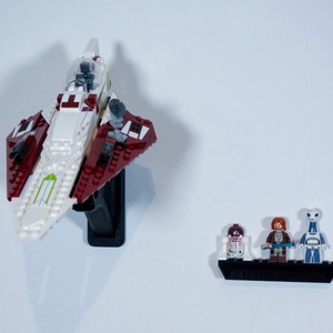Lego 75333 Obi-Wan's Starfighter fali tartó konzol - otthon & életmód - tárolás & rendszerezés - fali tároló - Meska.hu