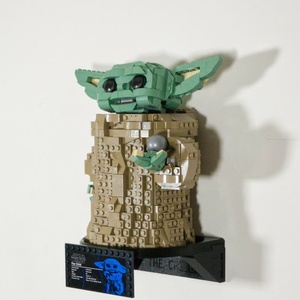 Lego Star Wars 75318 The Child Baby Yoda Grogu fali tartó konzol - Meska.hu