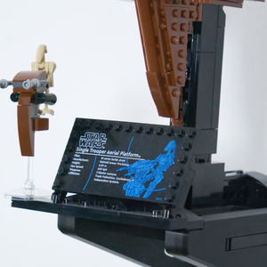 Lego Star Wars 75428 Battle Droid with STAP fali tartó konzol - otthon & életmód - tárolás & rendszerezés - fali tároló - Meska.hu