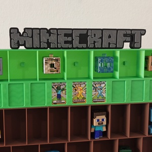 EGYEDI neves Minecraft Kinder Joy figura és kártya tartó tartó állvány - otthon & életmód - tárolás & rendszerezés - íróasztali tároló - Meska.hu