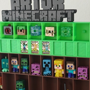 EGYEDI neves Minecraft Kinder Joy figura és kártya tartó tartó állvány - otthon & életmód - tárolás & rendszerezés - íróasztali tároló - Meska.hu