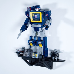 Lego 10358 Soundwave Transformers fali tartó konzol [GeckoBricks] - otthon & életmód - tárolás & rendszerezés - fali tároló - Meska.hu