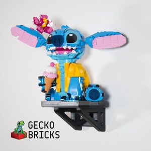Lego 43249 Stitch fali tartó konzol [GeckoBricks] - otthon & életmód - tárolás & rendszerezés - fali tároló - Meska.hu