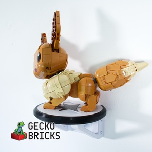Lego Pokemon 72151 Eevee  fali tartó konzol [GeckoBricks] - otthon & életmód - tárolás & rendszerezés - fali tároló - Meska.hu