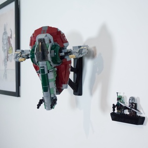 Lego 75312 Boba Fett's Starship Firespray fali tartó konzol [GeckoBricks] - otthon & életmód - tárolás & rendszerezés - fali tároló - Meska.hu