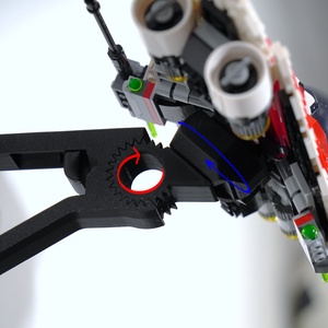 Lego 75388 Jedi Bob's Starfighter fali tartó konzol [GeckoBricks] - otthon & életmód - tárolás & rendszerezés - fali tároló - Meska.hu