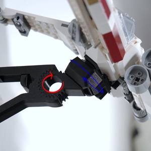 Lego 75393 TIE Fighter and X-Wing Mash-up fali tartó konzol [GeckoBricks] - otthon & életmód - tárolás & rendszerezés - fali tároló - Meska.hu