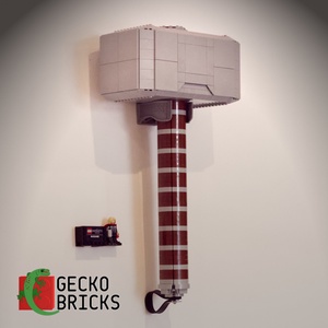 Lego 76209 Thor's Hammer  fali tartó konzol [GeckoBricks] - Meska.hu