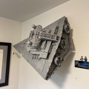 LEGO 75252 UCS Imperial Star Destroyer � fali és álló tartó konzol - otthon & életmód - tárolás & rendszerezés - fali tároló - Meska.hu