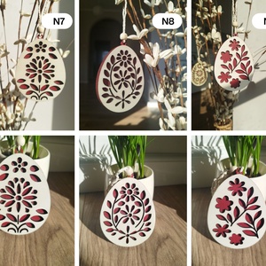 Népies húsvéti díszek - ünnepi díszek, dekorációk - húsvéti díszek és dekorációk - húsvéti tojásfadíszek - Meska.hu