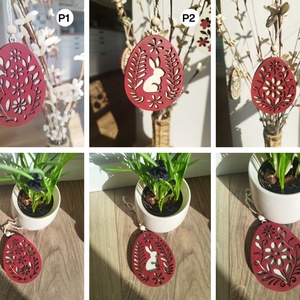 Népies húsvéti díszek, Ünnepi díszek, dekorációk, Húsvéti díszek és dekorációk, Húsvéti tojásfadíszek, Famegmunkálás, MESKA