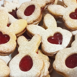 Nyuszis linzerkiszúró készlet(4db)  - ünnepi díszek, dekorációk - húsvéti díszek és dekorációk - húsvéti sütikiszúró - Meska.hu